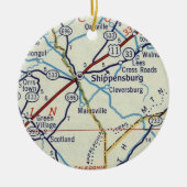  PA Shipensburg Keramisch Ornament (Voorkant)