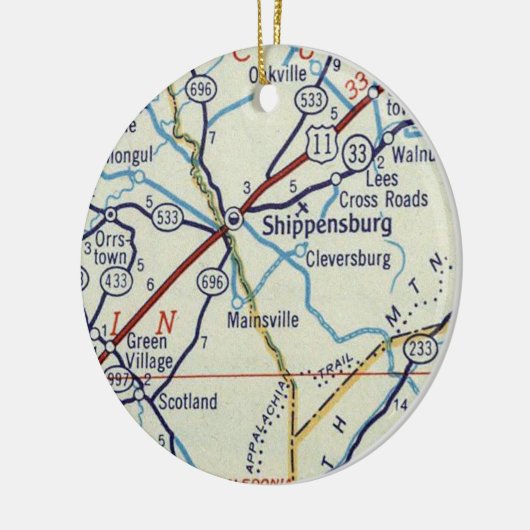  PA Shipensburg Keramisch Ornament (Links)