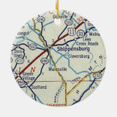  PA Shipensburg Keramisch Ornament (Achterkant)