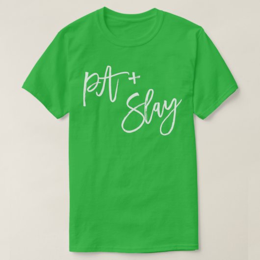 PA Slay in White T-shirt (Design voorkant)