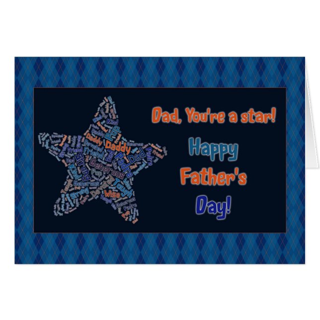 Pa Star Vaderdag (Voorkant Horizontaal)