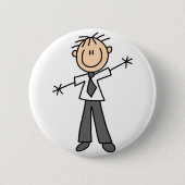 Pa Stick Figuur Button (Voorkant)