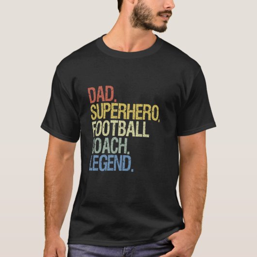 Pa superheld football coach legende t-shirt (Voorkant)