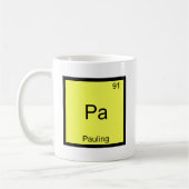 Pa - T-shirt van het Pauling Funny Chemistry Eleme Koffiemok (Links)