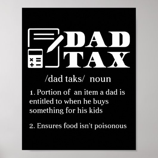 Pa Tax Definition Apparel Poster (Voorkant)