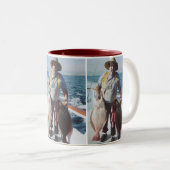 pa tweekleurige koffiemok (Voorkant rechts)