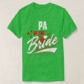 Pa van de Bride-bruiloft-partij T-shirt (Design voorkant)