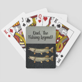 Pa Vist Legend Northern Pike Fisherman Pokerkaarten