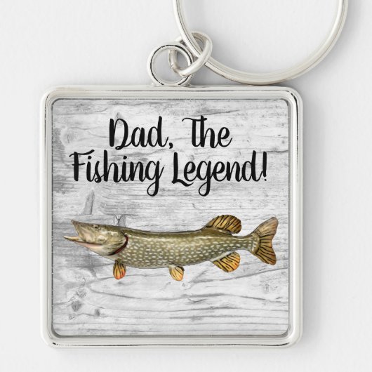Pa Vist Legend Northern Pike Fisherman Sleutelhanger (Voorkant)