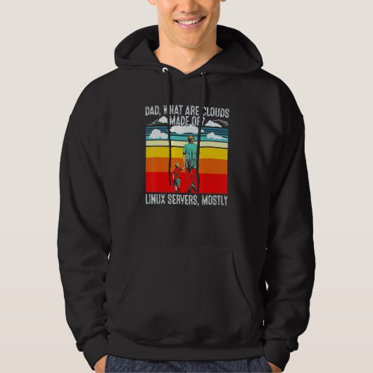 Pa wat wolken gemaakt van de Retro van de Programm Hoodie (Voorkant)