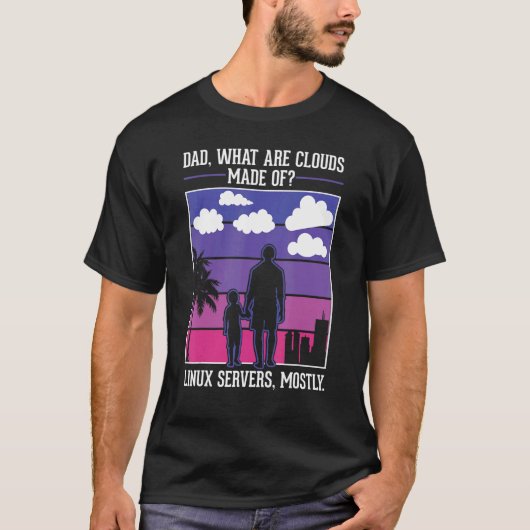 Pa wat worden wolken gemaakt van de servers van Li T-shirt (Voorkant)