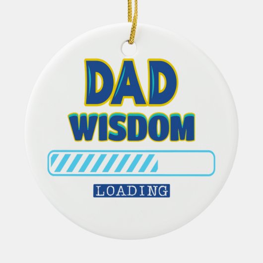 Pa Wisdom Loading Keramisch Ornament (Voorkant)