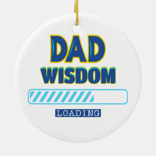 Pa Wisdom Loading Keramisch Ornament (Achterkant)