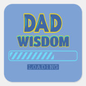 Pa Wisdom Loading Vierkante Sticker (Voorkant)