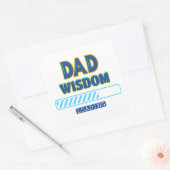 Pa Wisdom Loading Vierkante Sticker (Envelop)
