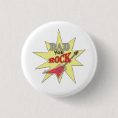 Pa You Rock Ronde Button 3,2 Cm (Voorkant)