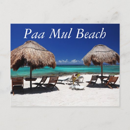 Paa Mul Beach Briefkaart (Voorkant)