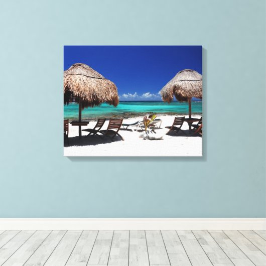 Paa Mul Beach Canvas Afdruk (Insitu (Houten vloer))