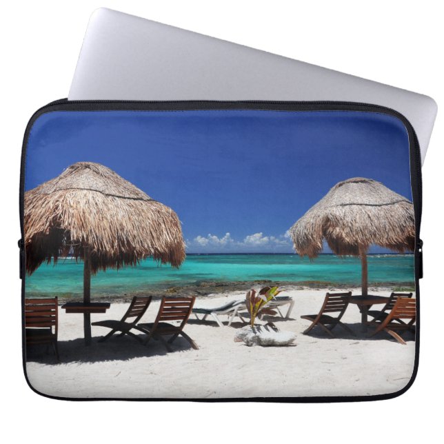 Paa Mul Beach Laptop Sleeve (Voorkant)