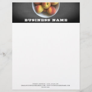 Paaches Restaurant Food Professional Letterhead Briefhoofd