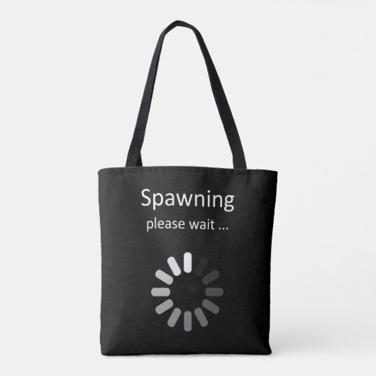 Paaien aub wachten - leuke zwangerschap aankondigi tote bag (Achterkant)