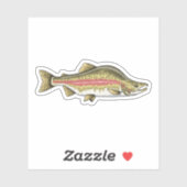 paaifase van roze zalm sticker (Vel)