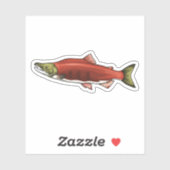 paaifase van Sockeye-zalm Sticker (Vel)