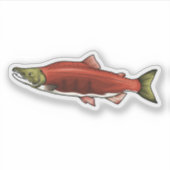 paaifase van Sockeye-zalm Sticker (Voorkant)