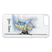 Paaldans Vlinder met Vleugels Aangepaste Naam Case-Mate iPhone Case (Achterkant (Horizontaal))