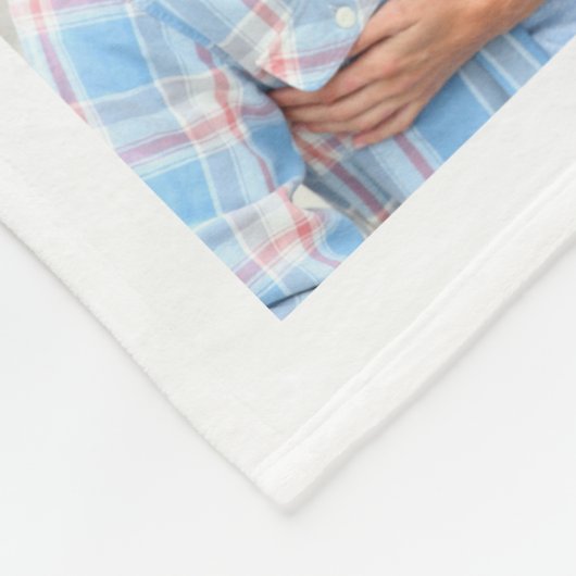 Paar 11 Fotocollage Love You Script Heart Fleece Deken (Hoek)