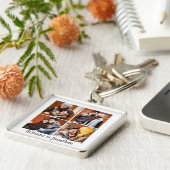 Paar 4 Foto's en Namen-Sleutelhanger Sleutelhanger (Zijkant)