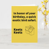 Paar A Keets - Birthday Kaart (Gele Bloem)