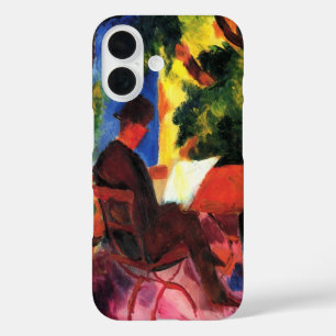 Paar Aan De Tuintafel door August Macke iPhone 16 Hoesje