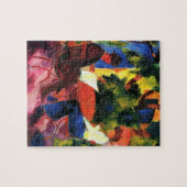 Paar aan de tuintafel tegen augustus Macke Legpuzzel (Horizontaal)