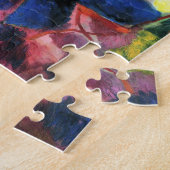 Paar aan de tuintafel tegen augustus Macke Legpuzzel (Zijkant)