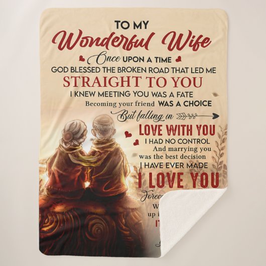 Paar aan wonderlijke vrouw één keer op een tijdgen sherpa deken (Voorkant)