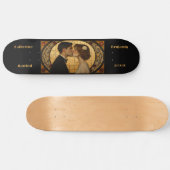 Paar aanpassen Art Deco Skateboard (Horizontaal)