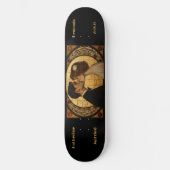 Paar aanpassen Art Deco Skateboard (Voorkant)