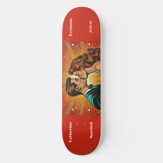 Paar Aanpassen Comic Superhero Skateboard (Voorkant)