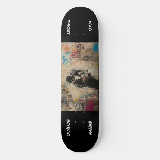 Paar aanpassen graffiti stedelijke skateboard (Voorkant)