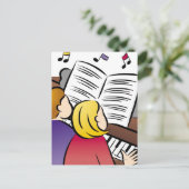 Paar-afspeelpiano Briefkaart (Staand voorkant)