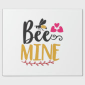 Paar Art Bee Mine Cadeaupapier (Vlak)