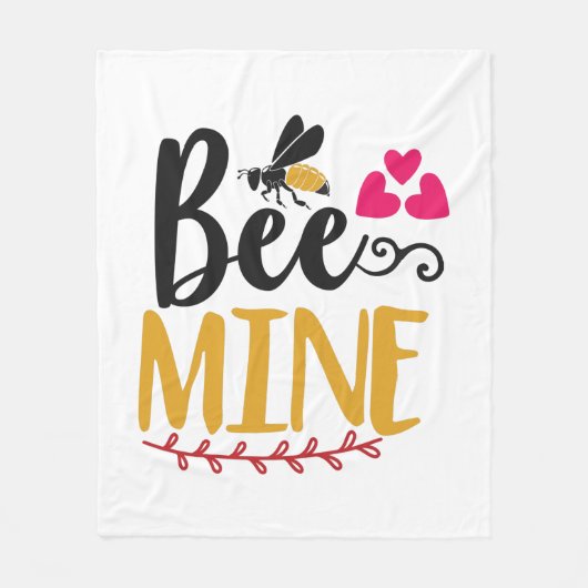 Paar Art Bee Mine Fleece Deken (Voorkant)