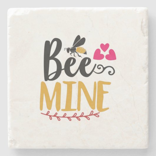 Paar Art Bee Mine Stenen Onderzetter (Voorkant)