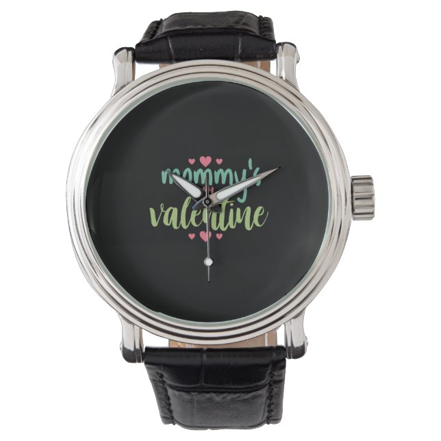Paar Art Valentijn van mama Horloge (Voorkant)