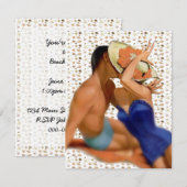 Paar Beach Party uit 1950 van Retro Kaart (Voorkant / Achterkant)