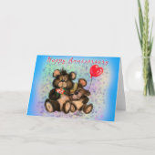 Paar Beer Liefde Jubileum Kaart (Voorkant)