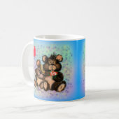 Paar Beer met hart ballon Mok Gift (Voorkant links)