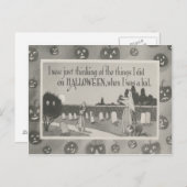 Paar Begraafplaats Graveyard Ghost Prank Briefkaart (Voorkant / Achterkant)