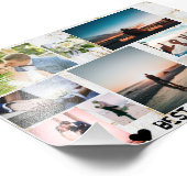 Paar BESTE TIJD OOIT AANGEPAST Poster voor Collage (Hoek)